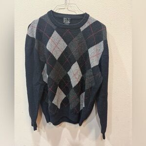 Joseph A Bank Lambs Wool Sweater Mens Size Large Pullover Knit